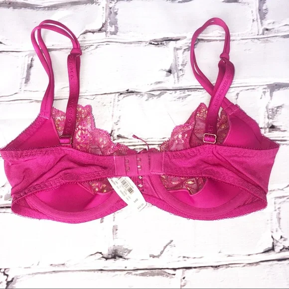 Victoria’s Secret pink unlined Demi bra size 34D - Picture 2 of 4
